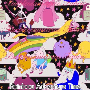 Rainbow Adventure Time - Fabric