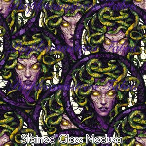 Stained Glass Medusa - Fabric