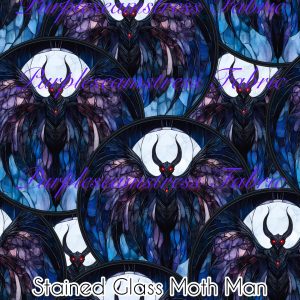 Stained Glass Moth Man - Fabric