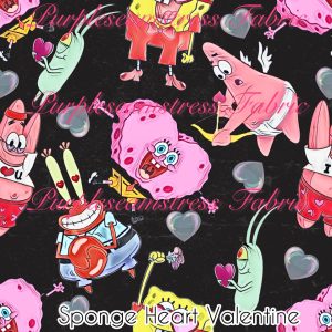 Sponge Heart Valentine - Fabric