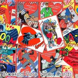 Stacked Hero Vday Cards - Fabric