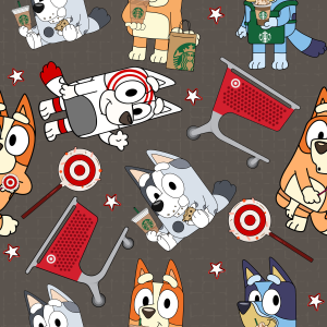 Target Blue Dog - Fabric