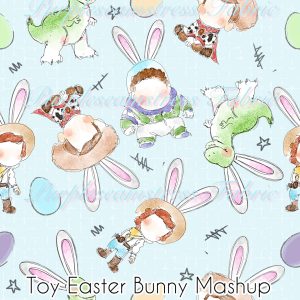 Toy Easter Bunny Mashup - Fabric