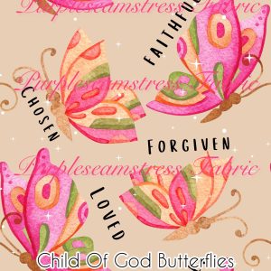Child Of God Butterflies - Fabric