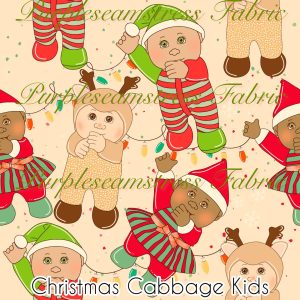 Christmas Cabbage Kids - Fabric