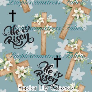 Easter Lily Crosses - Fabric