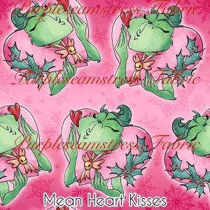 Mean Heart Kisses - Fabric
