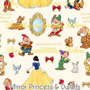 Mirror Princess & Dwarfs - Fabric