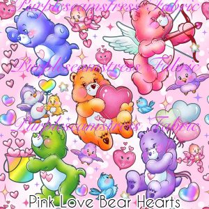 Pink Love Bear Hearts