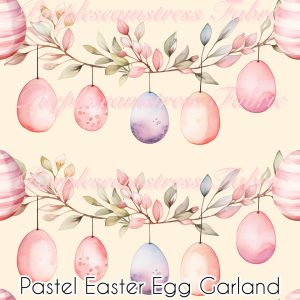 Pastel Easter Egg Garland - Fabric