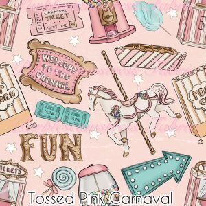 Tossed Pink Carnival - Fabric