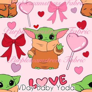 Vday Baby Yoda - Fabric