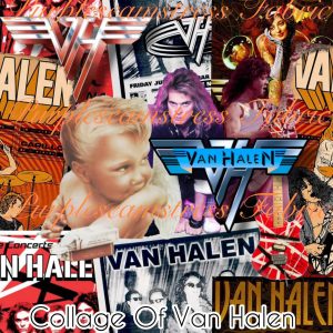 Collage of Van Halen