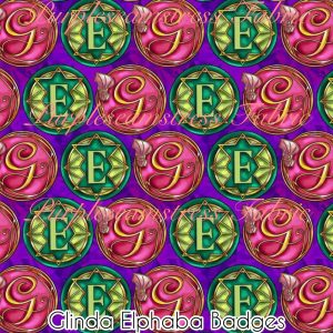 Glinda Elphaba Badges - Fabric