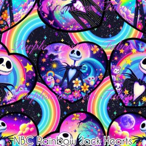 NBC Rainbow Jack Hearts - Fabric