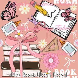 Pink Bookworm Floral