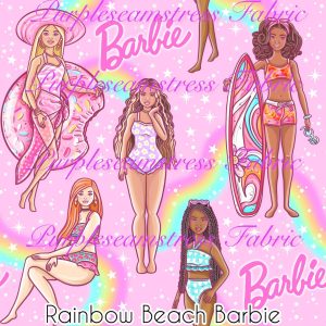 Rainbow Beach Barbie - Fabric