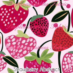 Strawberry Abstract - Fabric