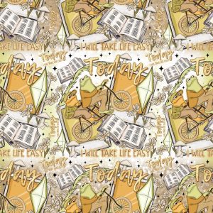 Toad Frog Take Life Easy - Fabric