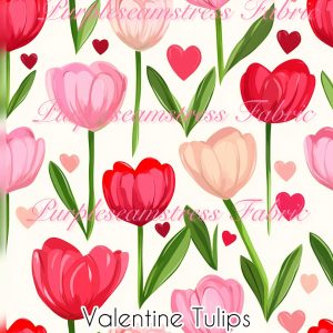 Valentine Tulips - Fabric