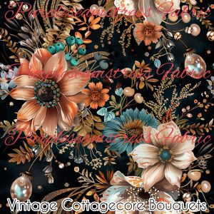 Vintage Cottagecore Bouquets - Fabric