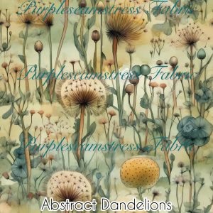 Abstract Dandelions - Fabric