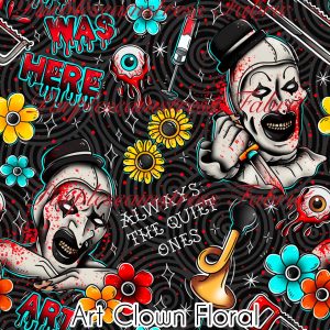Art Clown Floral - Fabric