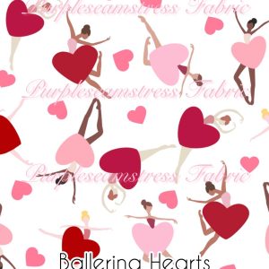 Ballerina Hearts - Fabric