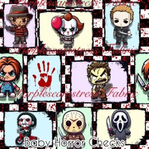 Baby Horror Checks - Fabric