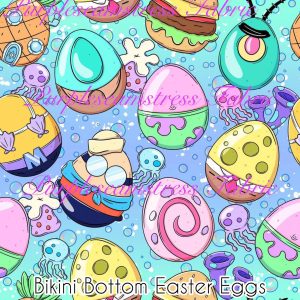 Bikini Bottom Easter Eggs - Fabric
