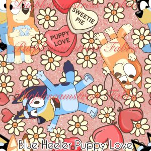 Blue Heeler Puppy Love - Fabric