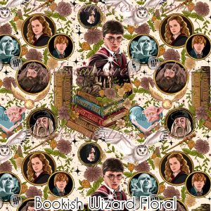 Bookish Wizard Floral - Fabric