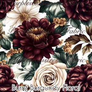 Burnt Burgundy Floral