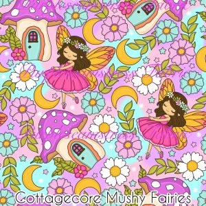 Cottagecore Mushy Fairies - Fabric