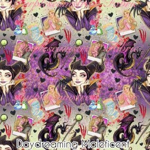 Daydreaming Maleficent - Fabric