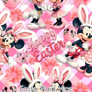Easter Plaid Mice