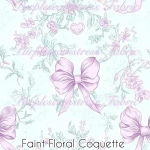 Faint Floral Coquette - Fabric