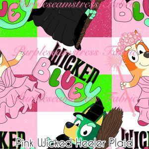 Pink Wicked Heeler Plaid - Fabric