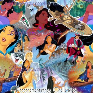 Pocahontas Collage - Fabric
