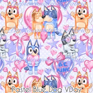 Pastel Blue Dog Vday
