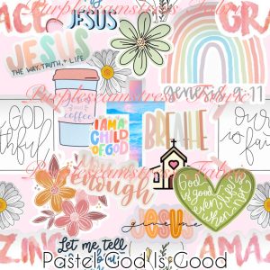 Pastel God is Good - Fabric