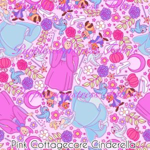 Pink Cottagecore Cinderella - Fabric
