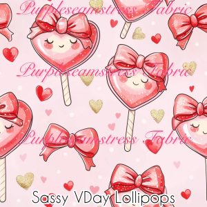 Sassy Vday Lollipops - Fabric