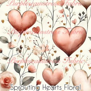 Sprouting Hearts Floral - Fabric