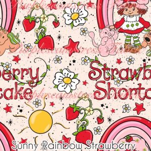 Sunny Rainbow Strawberry - Fabric