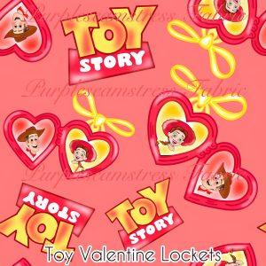 Toy Valentine Lockets - Fabric