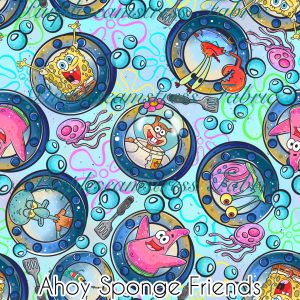 Ahoy Sponge Friends - Fabric