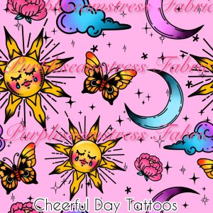 Cheerful Day Tattoos - Fabric