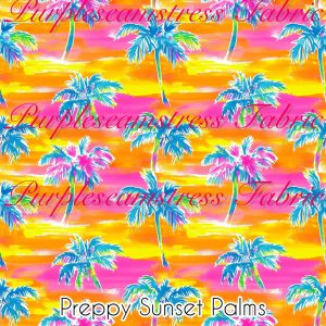 Preppy Sunset Palms