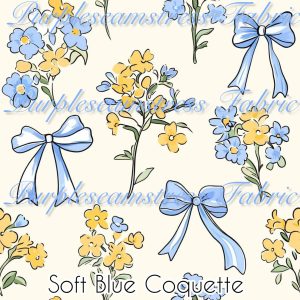 Soft Blue Coquette - Fabric